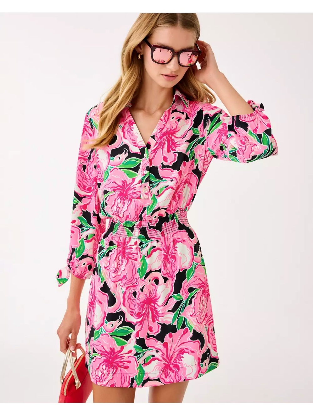 NWT Lilly Pulitzer Abralynn Shirtdress in Onyx Party All The Time - Picture 4 of 5
